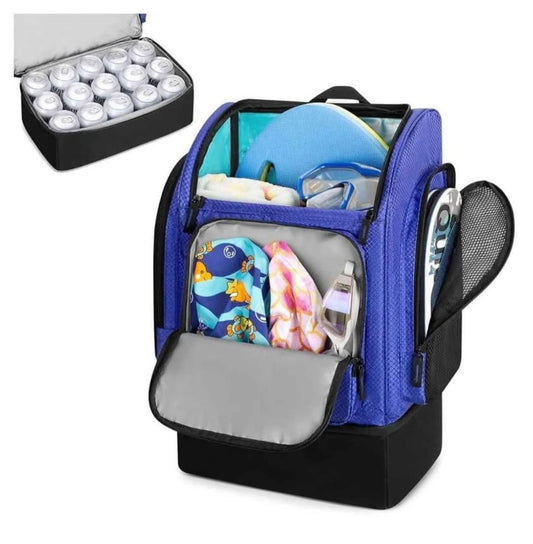 Beach Backpack with Insulated Cooler