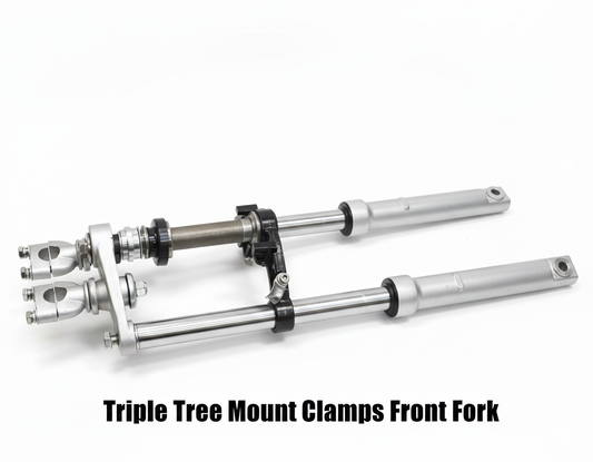 Triple Tree Mount Clamps Front Fork Suspension Set For front drum brakes dirt pit bike CRF50-110cc mini motorcycle front shock absorber