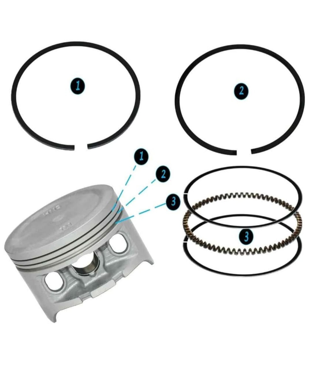 Tupo 329cc 78.5mm Cylinder Piston Ring Gasket