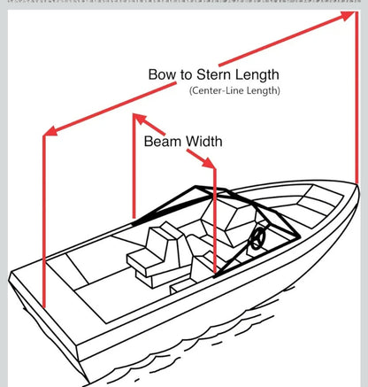 Taylor Made Products Trailerite Semi-Custom Boat Cover for Tri-Hull Boats with Outboard Motors